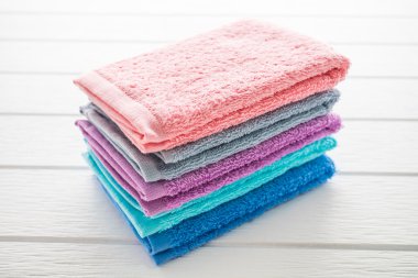 Banyo havlusu yığını