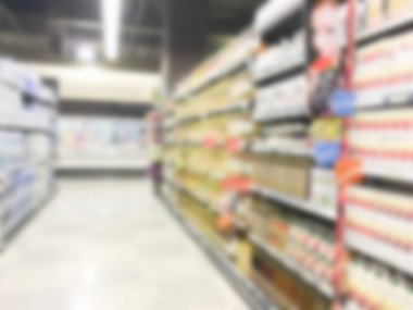 Soyut bulanıklık süpermarket