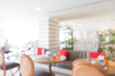 Restoran ve kafe bulanıklık iç