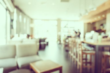 Soyut bulanıklık kahve dükkanı