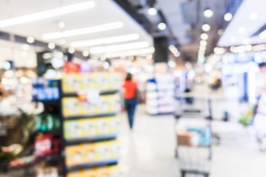 Soyut bulanıklık süpermarket