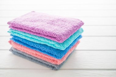 Banyo havlusu yığını