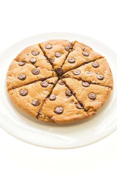 Schokolade Brownies Kuchen auf weißem Teller — Stockfoto