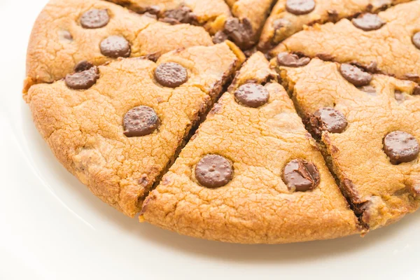 Schokolade Brownies Kuchen auf weißem Teller — Stockfoto