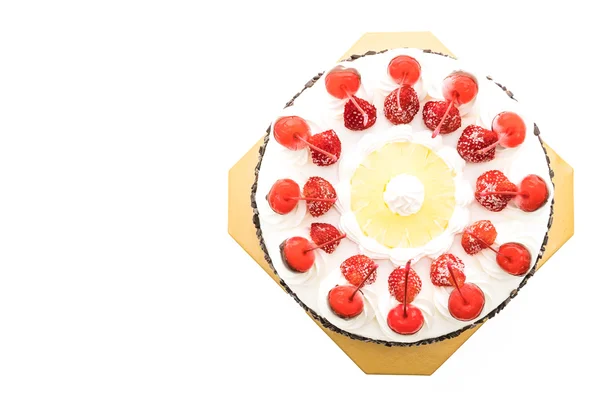 Cake dessert with berries — Stock Photo, Image
