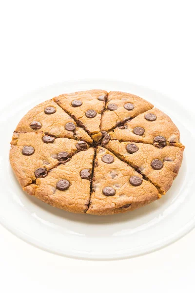 Schokolade Brownies Kuchen in weißem Teller — Stockfoto