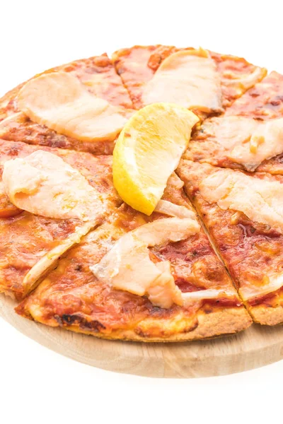 Pizza de salmão fumado — Fotografia de Stock