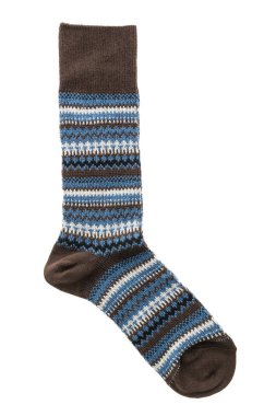 çorap üzerine beyaz izole