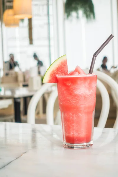 Iced watermelon juice in glass — Stock Photo, Image
