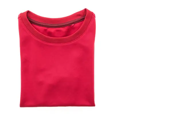 Camiseta roja para ropa — Foto de Stock