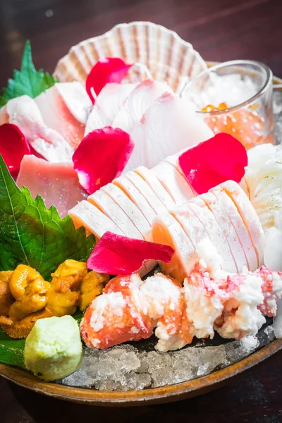 Ensemble de fruits de mer sashimi — Photo
