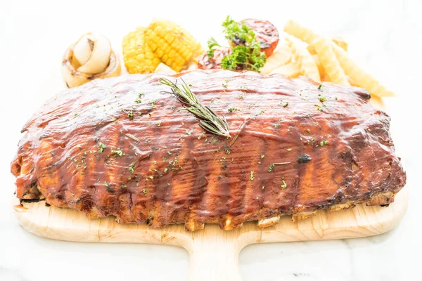 Grilled rib barbecue pork — Stock Photo, Image