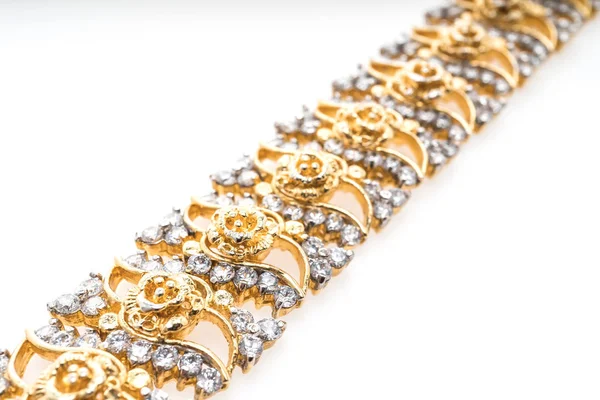 Lyxigt guld armband — Stockfoto