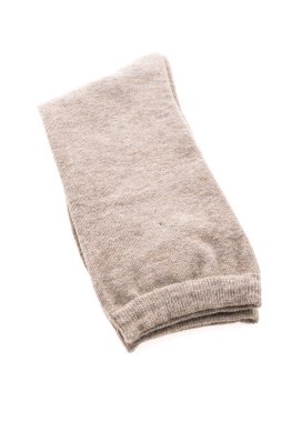 çorap üzerine beyaz izole