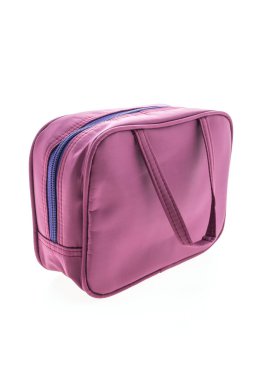 Mor kozmetik çalışması ve çanta