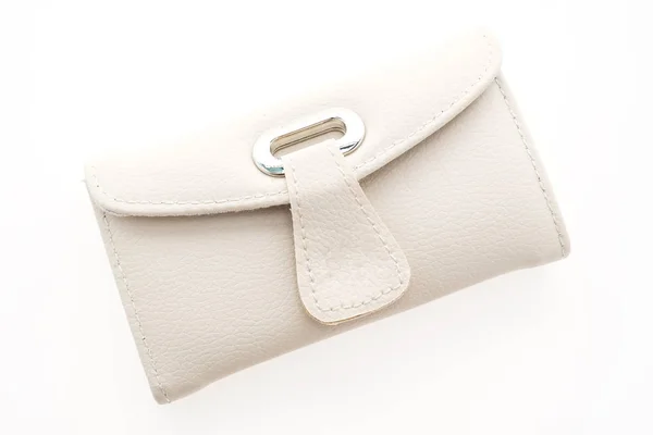 White leather wallet — Stock Photo, Image