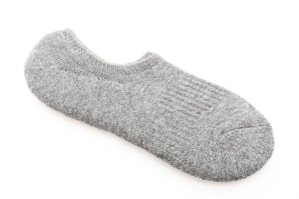 Gray sock on white — Stock Photo, Image