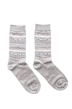 Yeni çorap üzerine beyaz izole