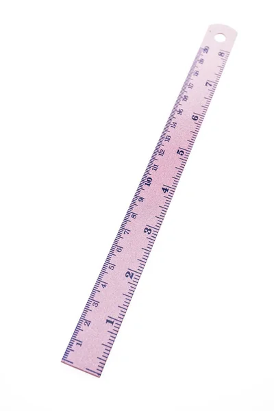 Ruler isolated on white — Stock Photo, Image