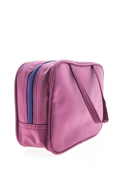 Purple cosmetic case and bag — Stock Photo, Image