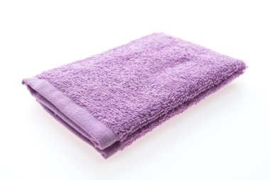 Beyaz arka plan üzerinde banyo havlusu