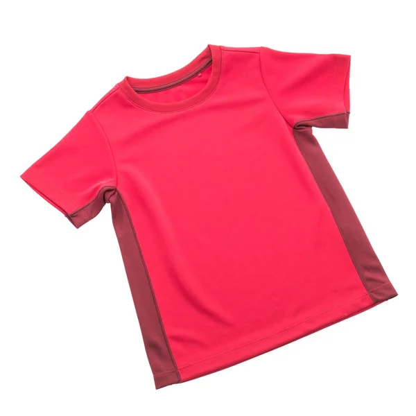T-shirt vermelha para roupas — Fotografia de Stock