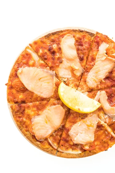 Pizza com salmão fumado — Fotografia de Stock