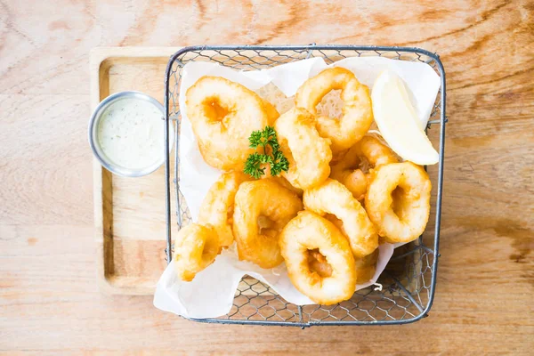 Crispy calamari rings — Stock Photo, Image