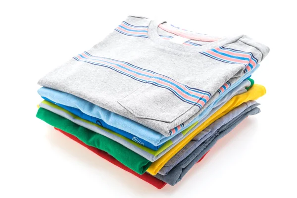 Pilha de T-shirt e Polo — Fotografia de Stock