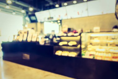 Soyut bulanıklık kahve dükkanı