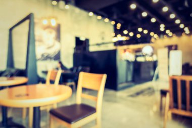 Soyut bulanıklık kahve dükkanı