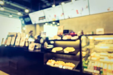 Soyut bulanıklık kahve dükkanı