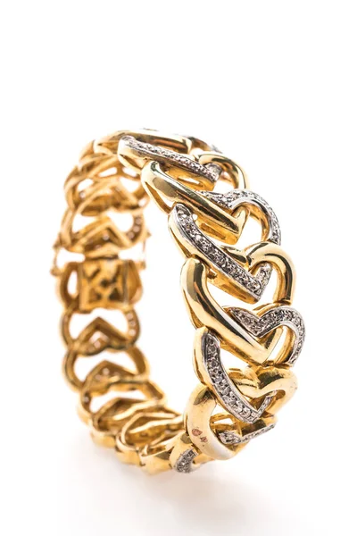 Piękne luksusowe złoto bransoleta — Zdjęcie stockowe