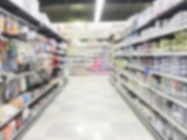 Soyut bulanıklık süpermarket