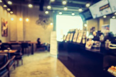 Soyut bulanıklık kahve dükkanı