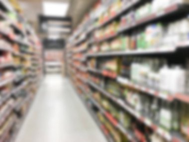Soyut bulanıklık süpermarket