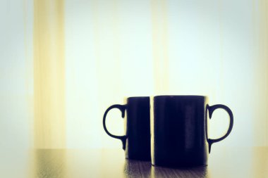 Latte Kahve Siyah bardak