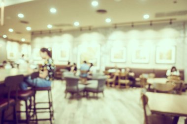 Soyut bulanıklık kahve dükkanı