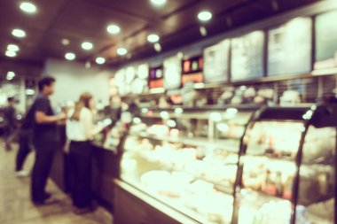 Soyut bulanıklık kahve dükkanı