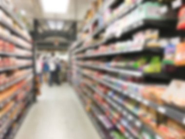 Soyut bulanıklık süpermarket