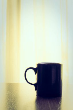 Latte Kahve Siyah Kupası 