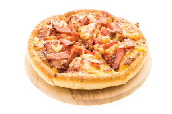 Pizza havaiana em branco — Fotografia de Stock