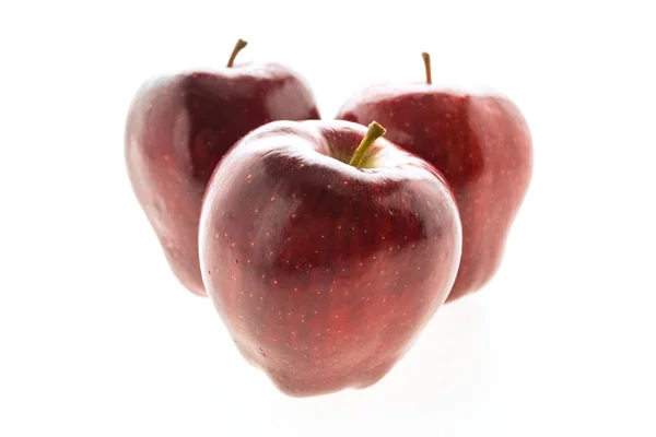 Red apples on white — Stock Photo, Image