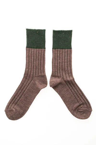 Pareja de calcetines aislados en blanco — Foto de Stock