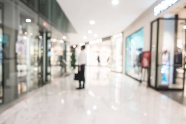 Absztrakt blur gyönyörű luxus shopping mall és kicsiben elad készlet — Stock Fotó