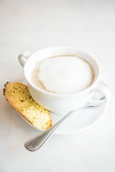 Mushroom soup in white bowl — Stock Image Mushroom soup in white bowl Stock Picture