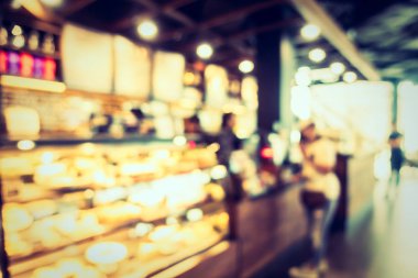 Soyut bulanıklık kahve dükkanı