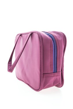 Mor kozmetik çalışması ve çanta