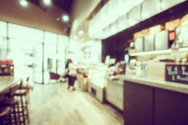 Soyut bulanıklık kahve dükkanı