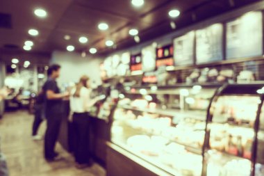 Soyut bulanıklık kahve dükkanı